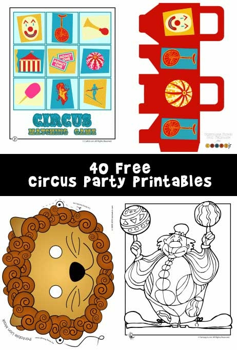 circus printable activities