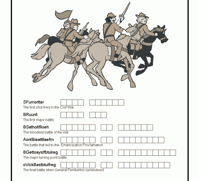 Civil War For Kids Woo Jr Kids Activities