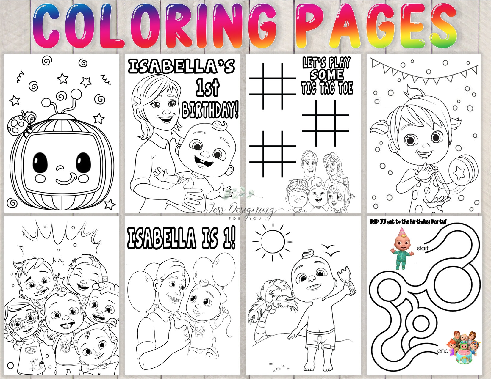 cocomelon printable activities