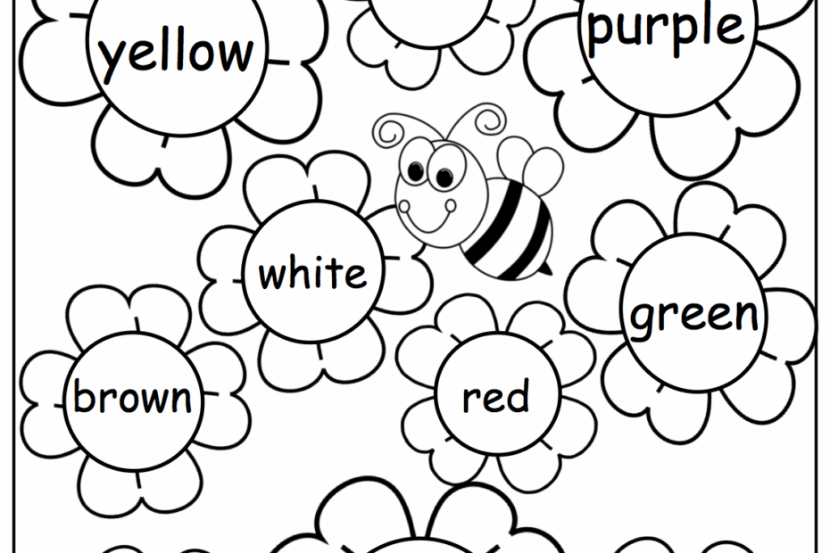 Color Activities For Preschool Printable Pdf