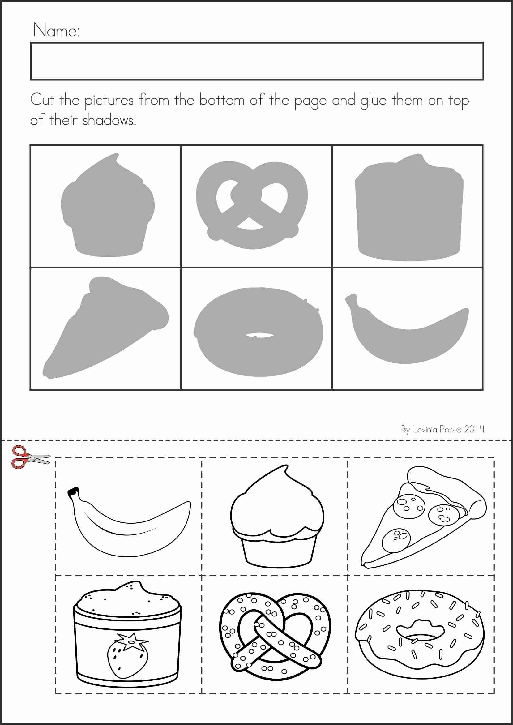 cut and color printable activities