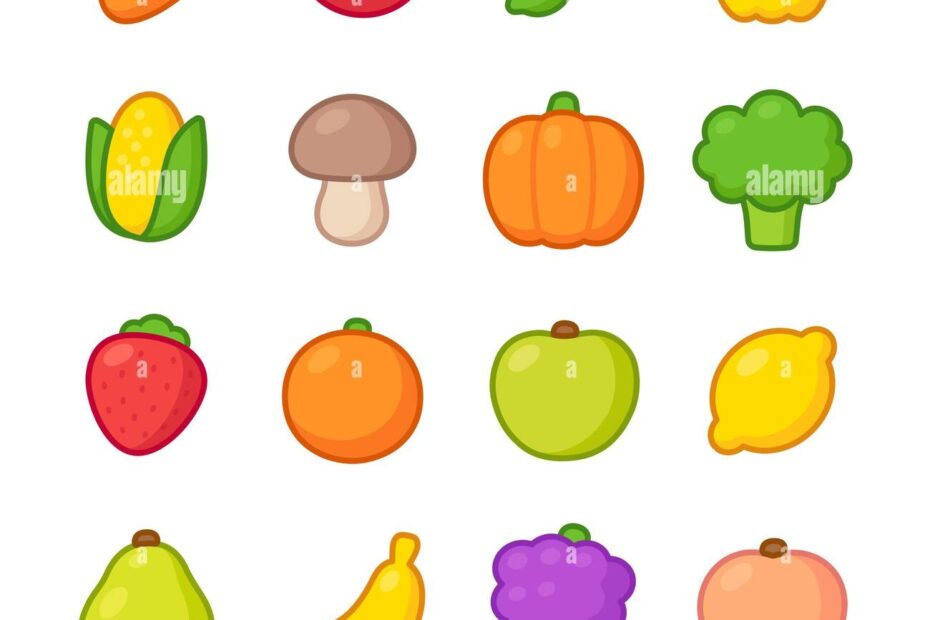 Colorful Fruit Vegetable Cut Out Stock Images U0026 Pictures Alamy