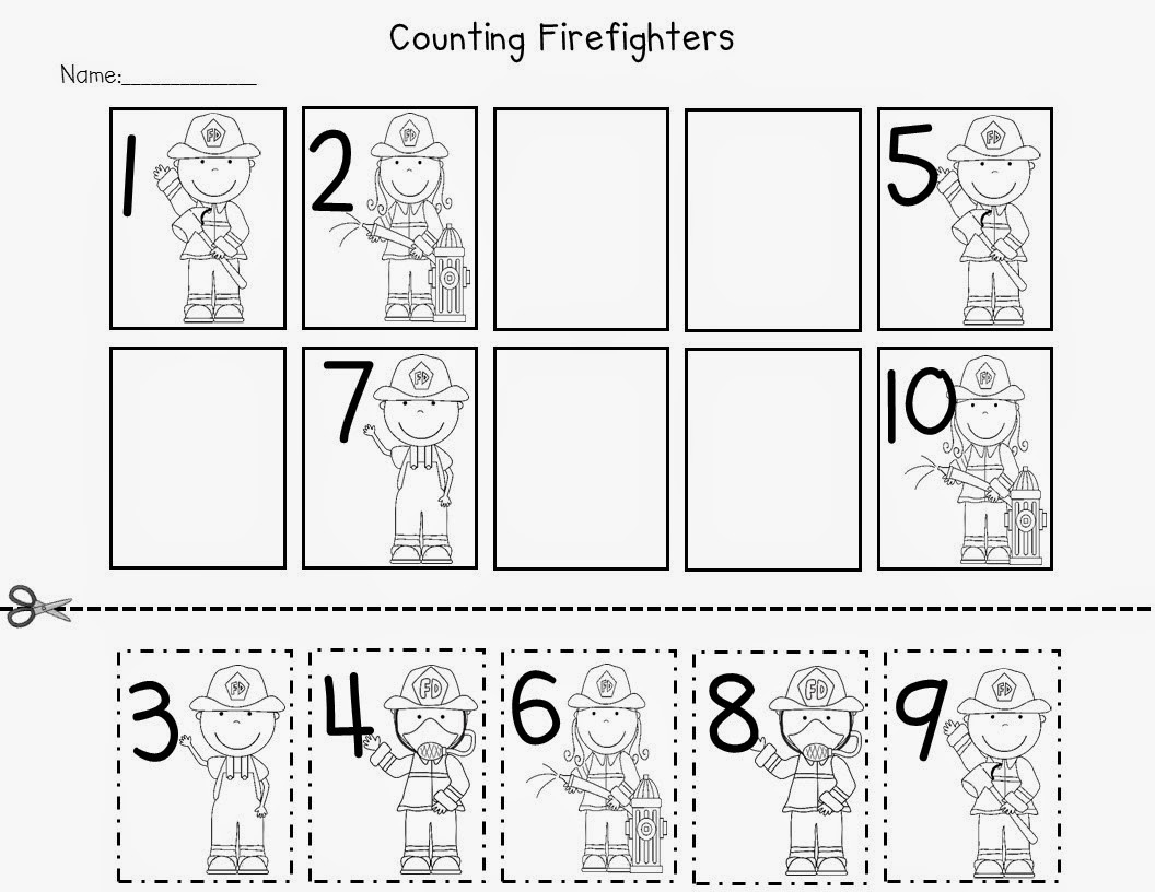 Community Helpers Math Activities Preschool
