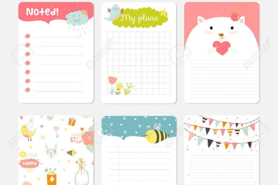Cute Note Card Template