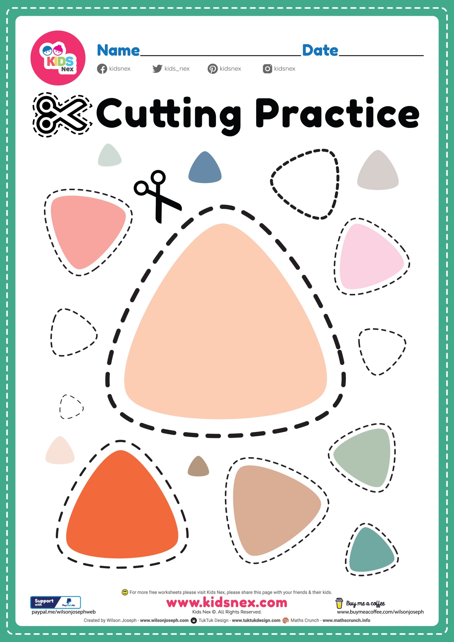 Cutting Practice Printable