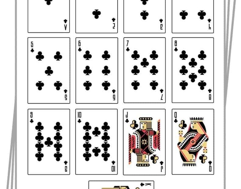 Deck Of Cards Template Free Free Printable