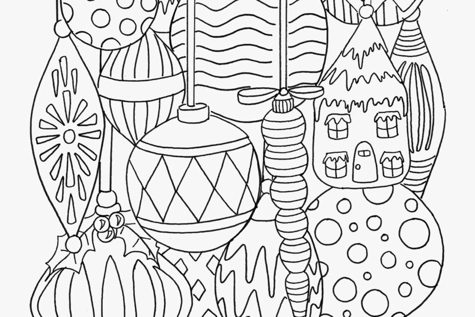 Detailed Christmas Coloring Pages At GetColorings Free Printable