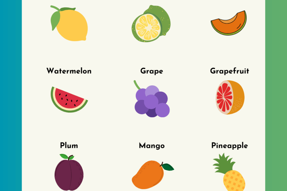 Different Types Of Fruits List With Pictures Fruit Kinds