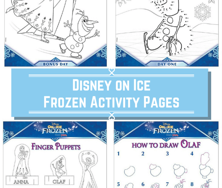 Disney Frozen Activity Pages From Disney On Ice