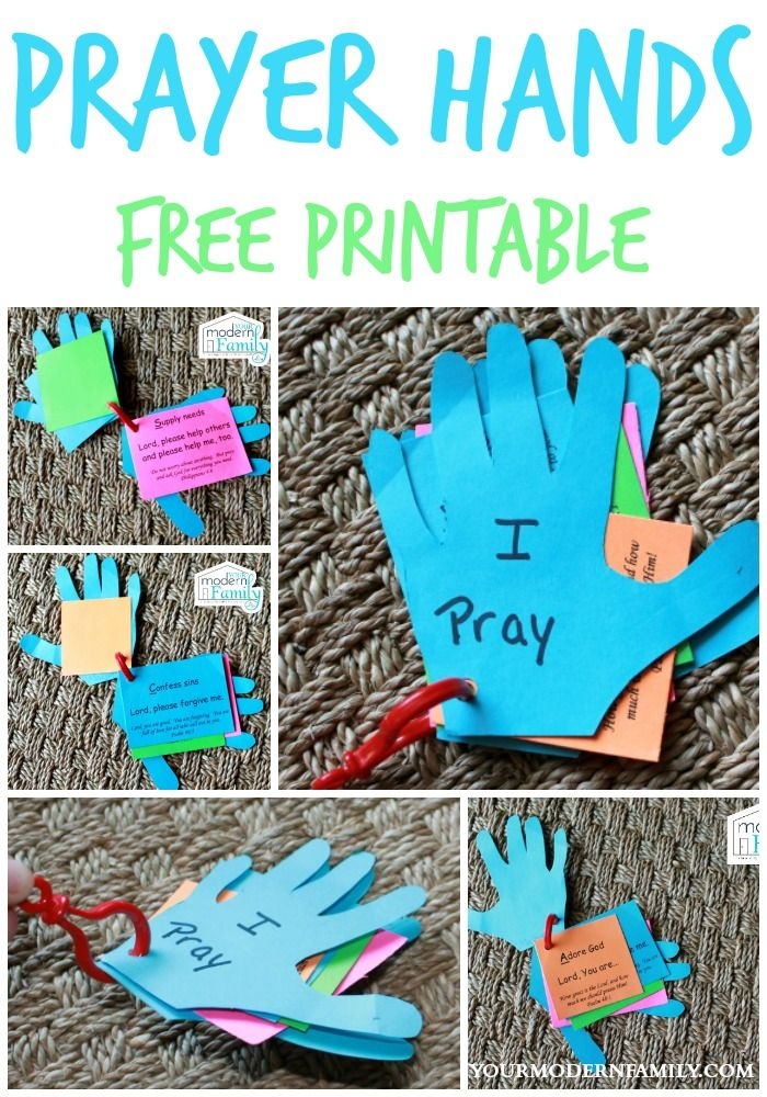 DIY Prayer Hands For Kids Your Modern Family Sunday School Crafts 