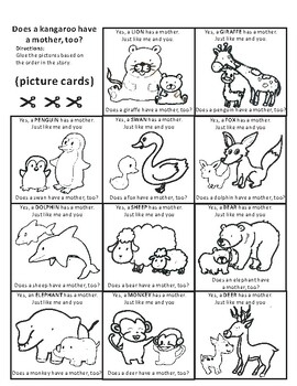 Does A Kangaroo Have A Mother Too By Eric Carle Sequencing Text Activity