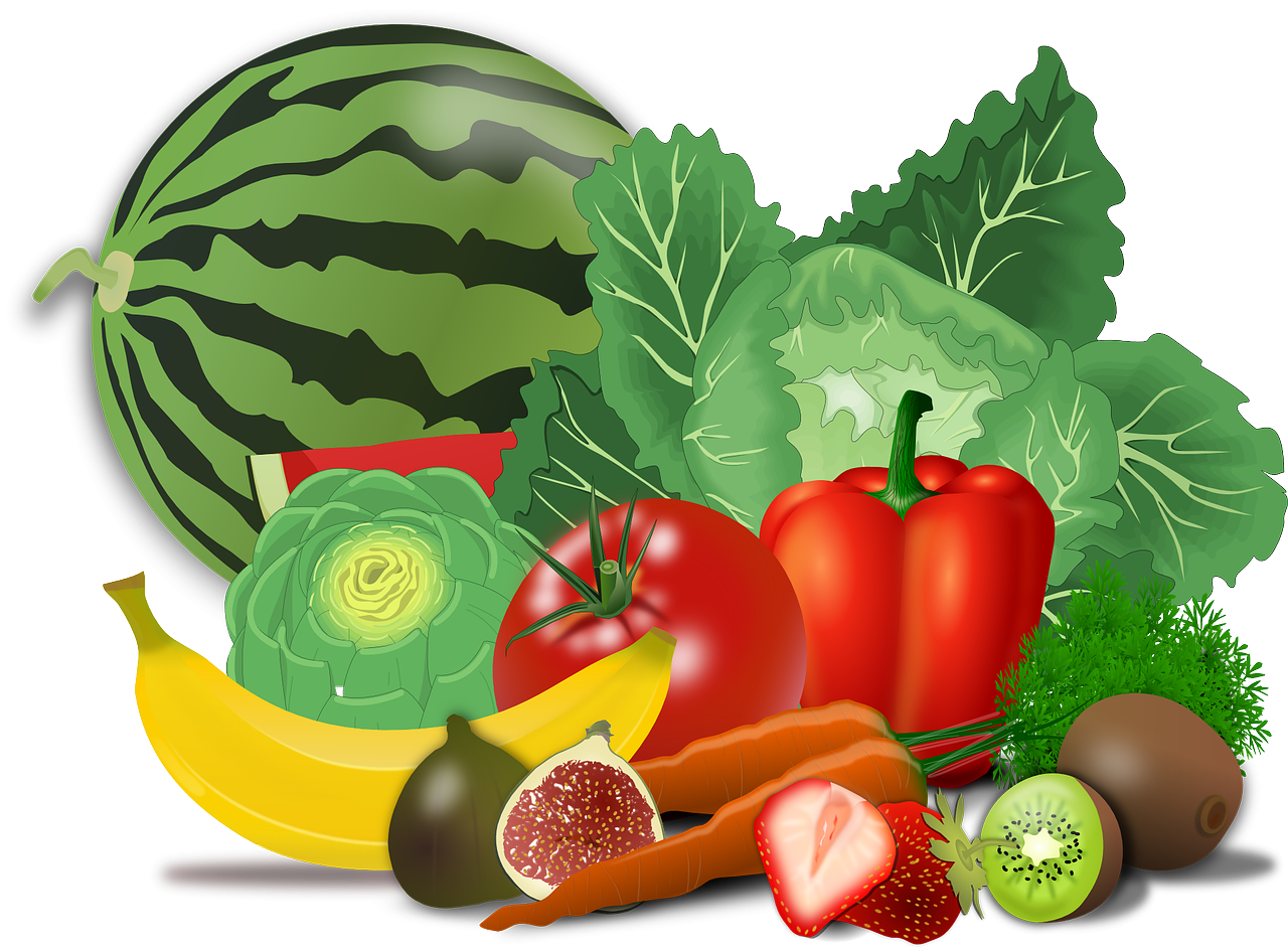 Download Free Photo Of Fruits vegetables artichoke banana berries 