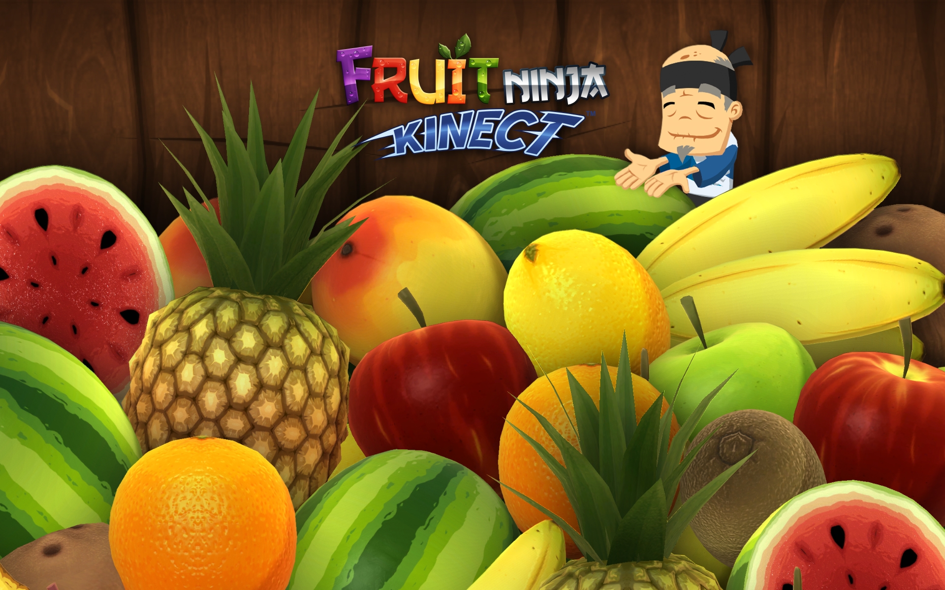 Download Video Game Fruit Ninja Kinect HD Wallpaper
