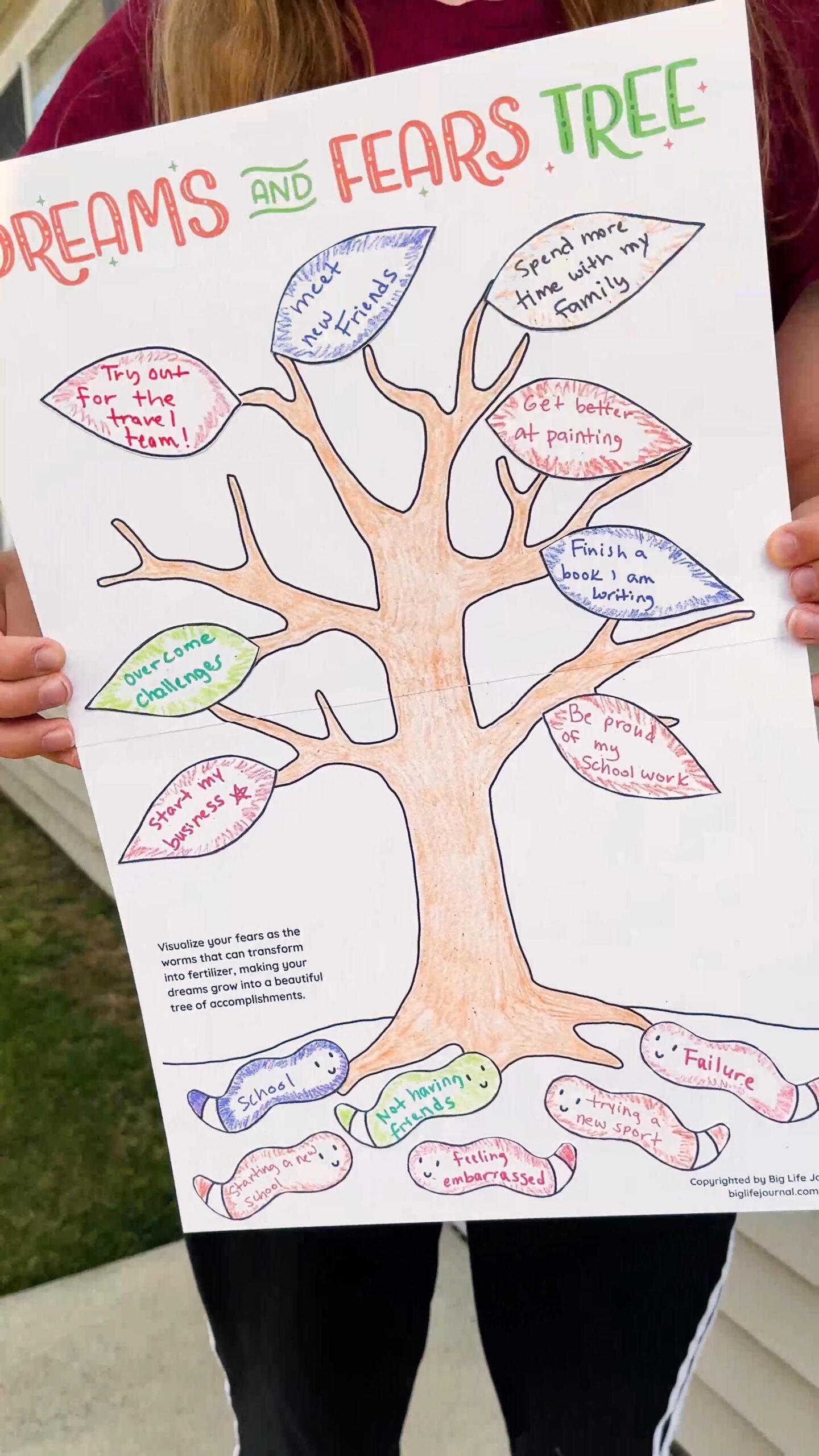Dreams And Fears Tree Printable Pdf