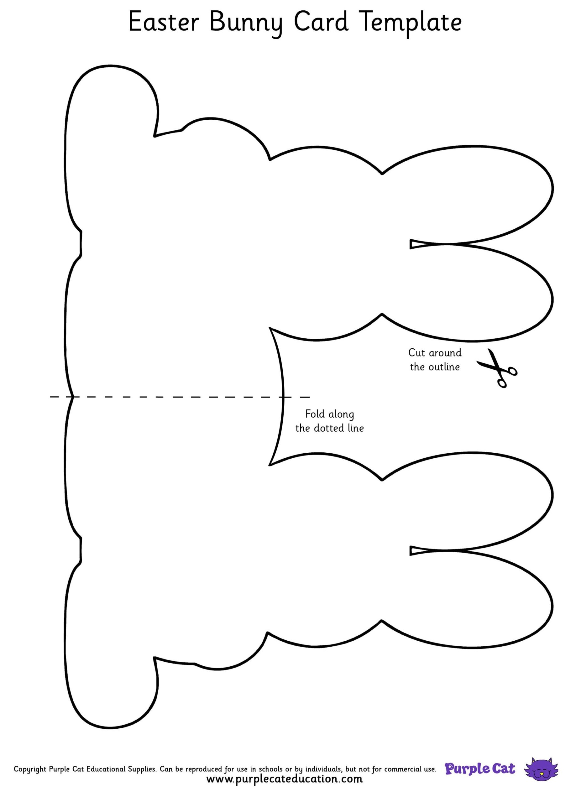 Easter Bunny Template Free Printable Ready To Make Easter Bunny Crafts 