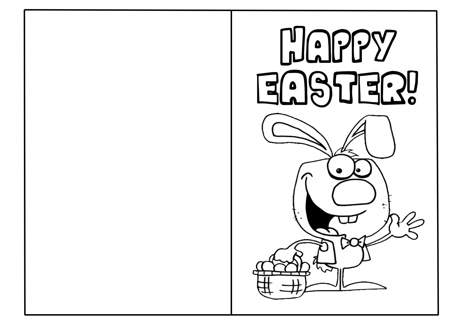 free printable easter card template