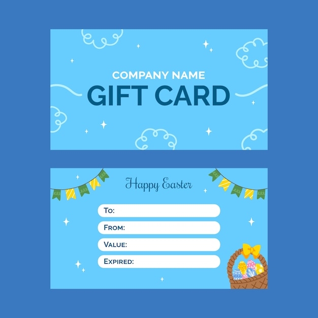Easter Gift Certificate Template Free Free Printable