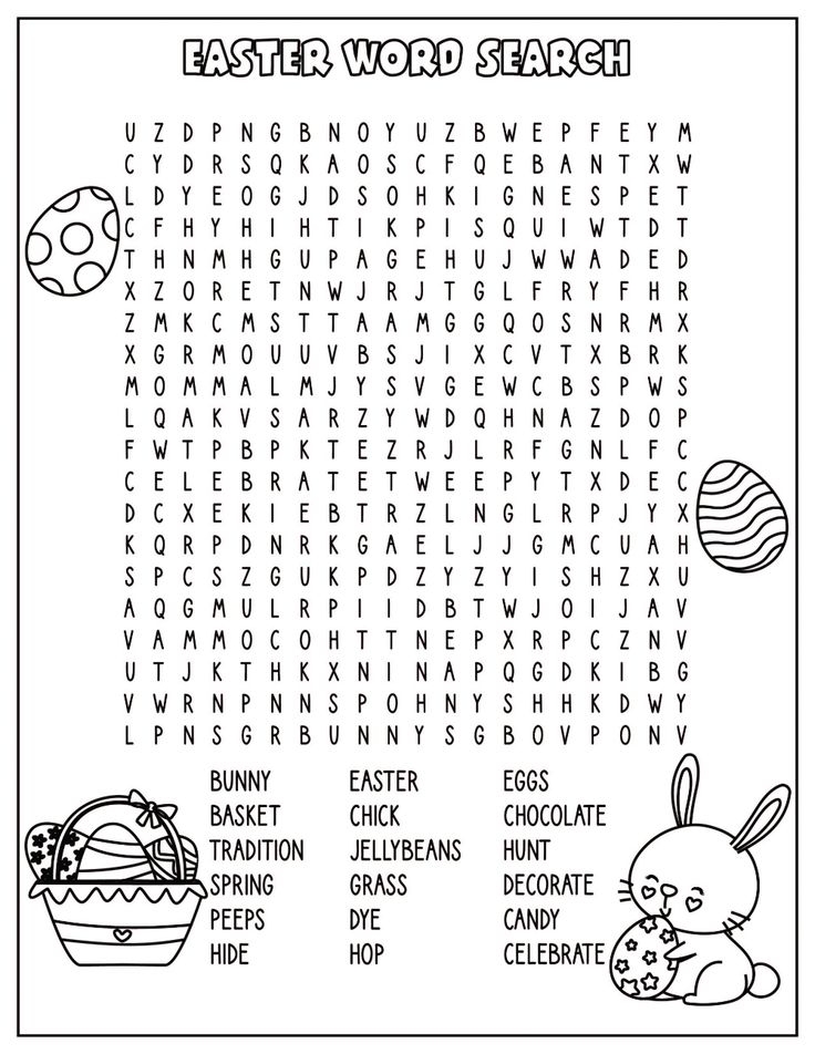 Easter Printable Activity Sheets