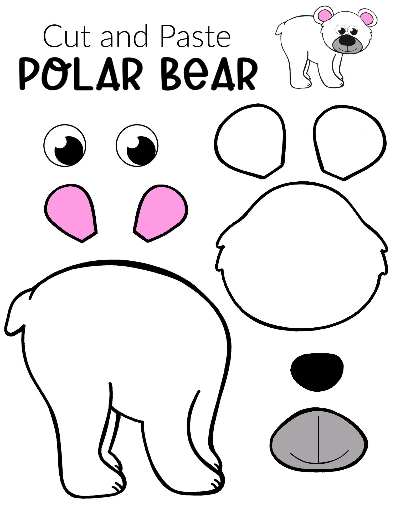 free printable polar bear activities pdf