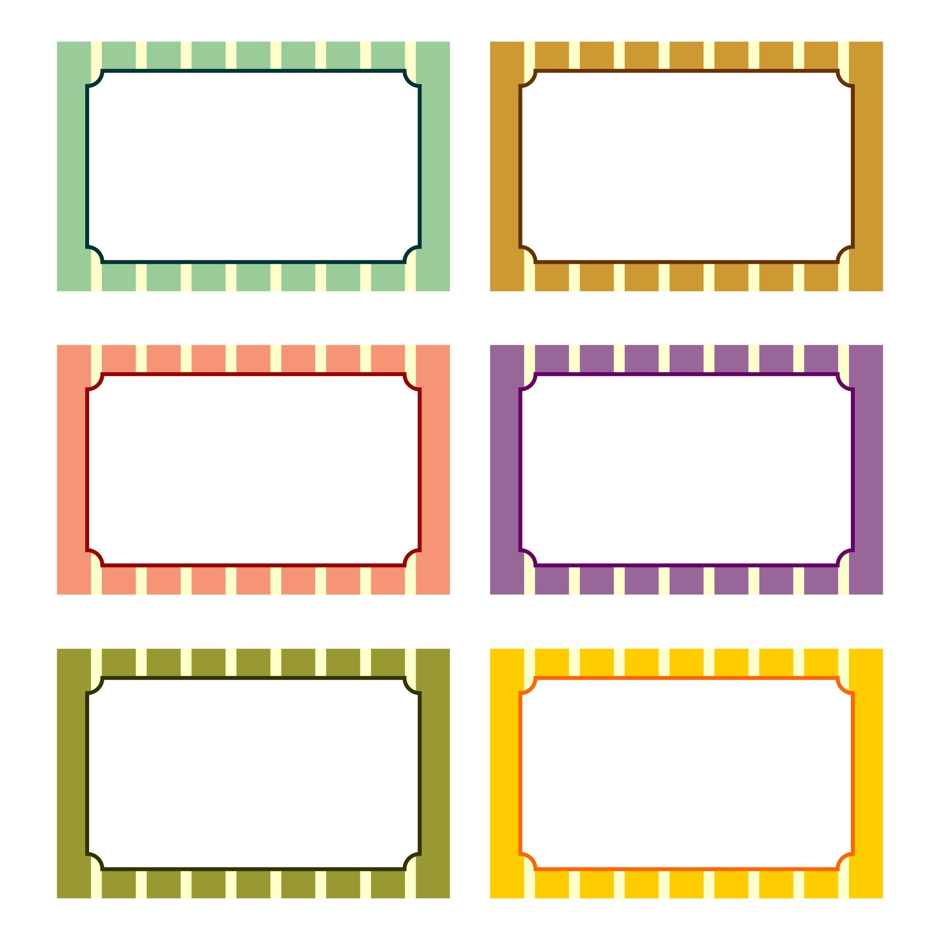 Editable Free Printable Blank Label Templates
