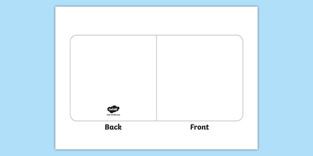 Editable Greetings Card Template Teaching Resources