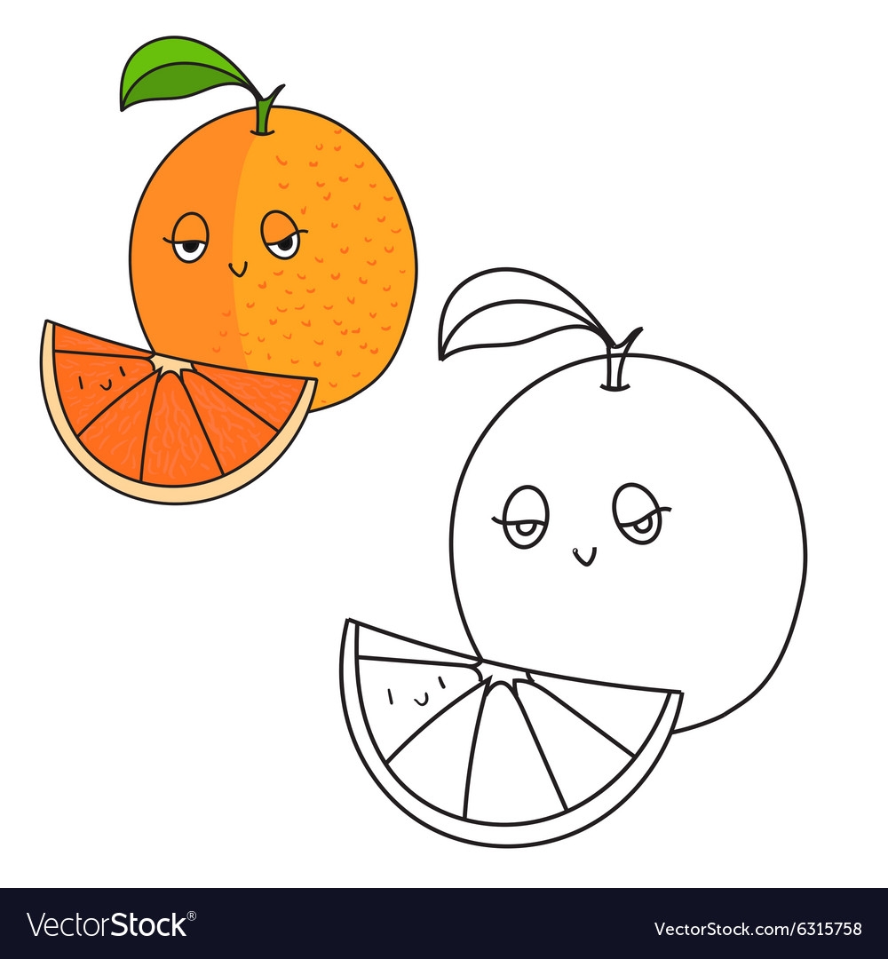 fruit picture to color
