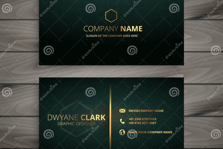 Elegant Business Card Template Free Printable Sharingplm