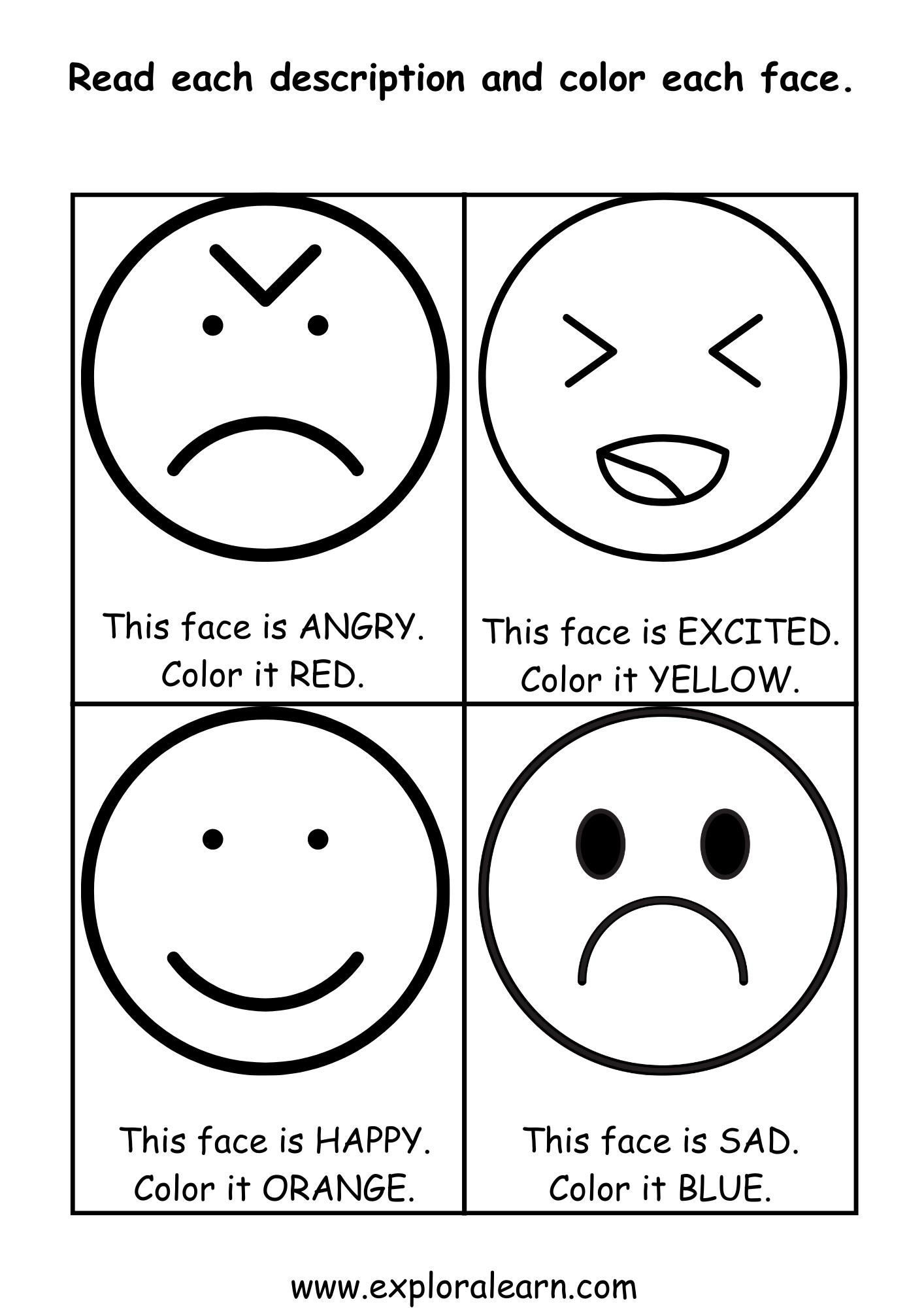free printable emotions activities for preschoolers
