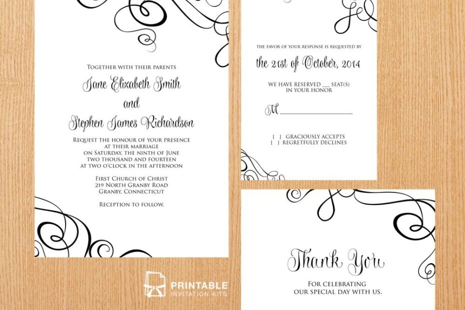 Enclosure Card Template Printable Insert Card Editable File For