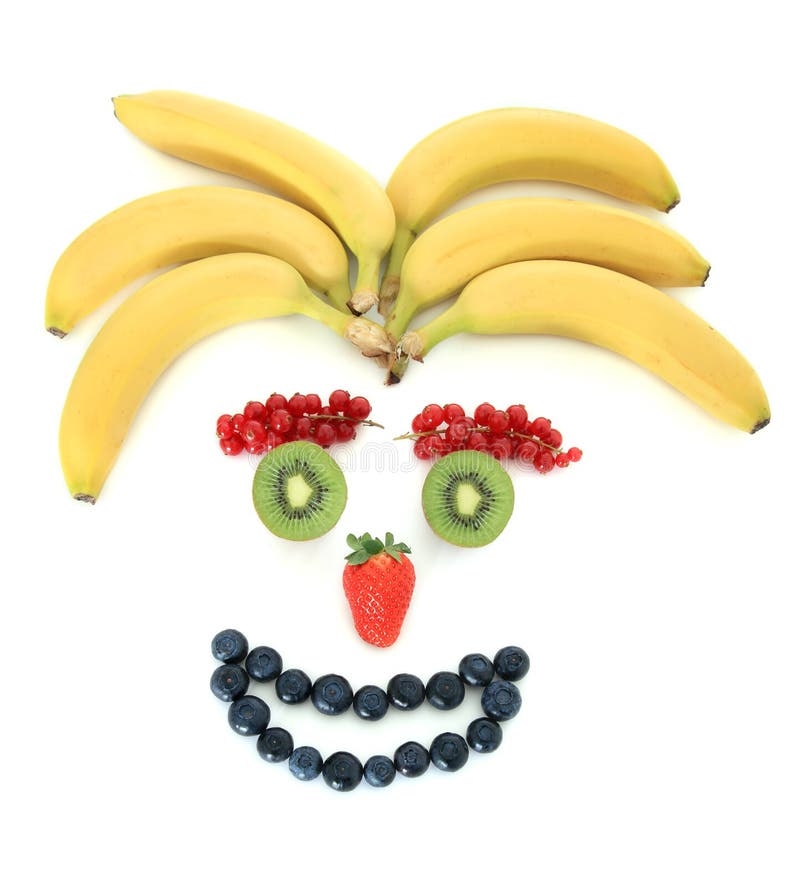 Face Out Of Fruits Stock Photo Image Of Nutrition Symbolic 19925328