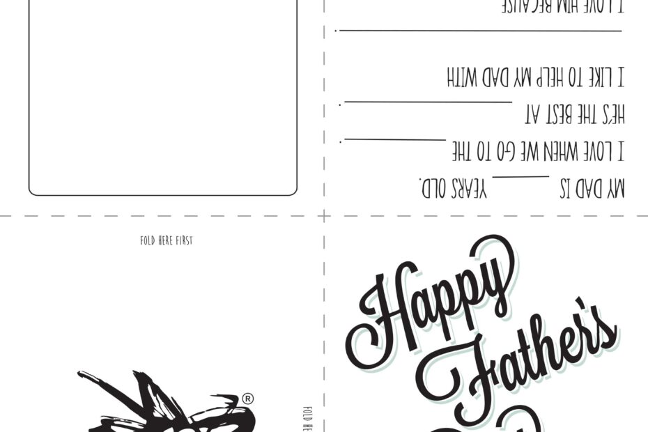 Father 39 s Day Printable Templates