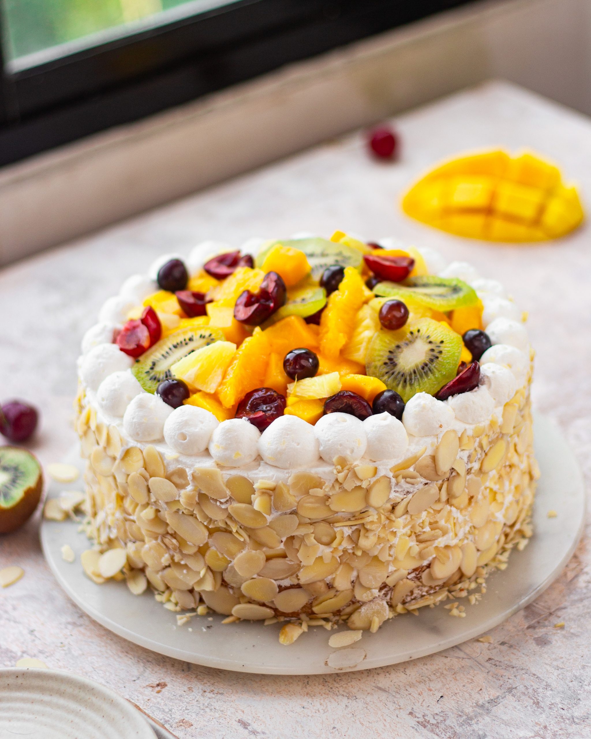Father s Day Eggless Fresh Fruit Cake