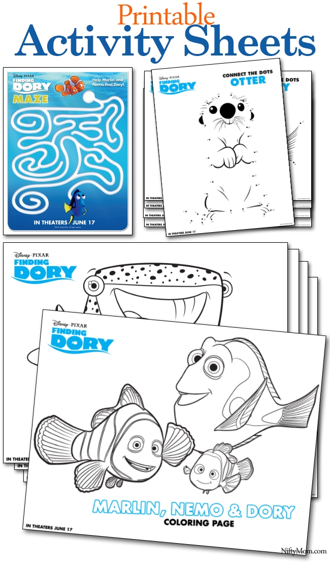 Finding Nemo Activity Sheets