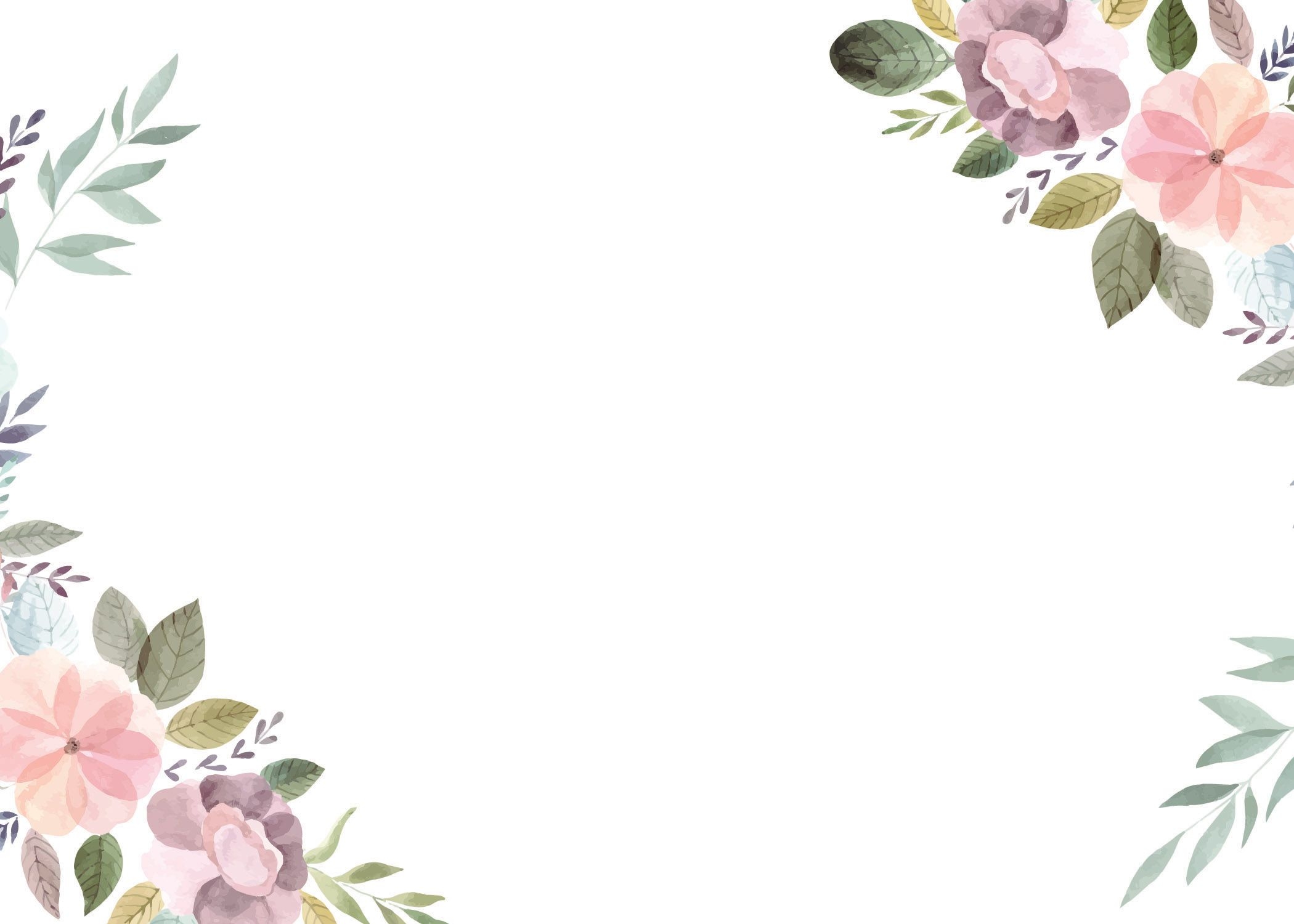 flower themed card templates free printable