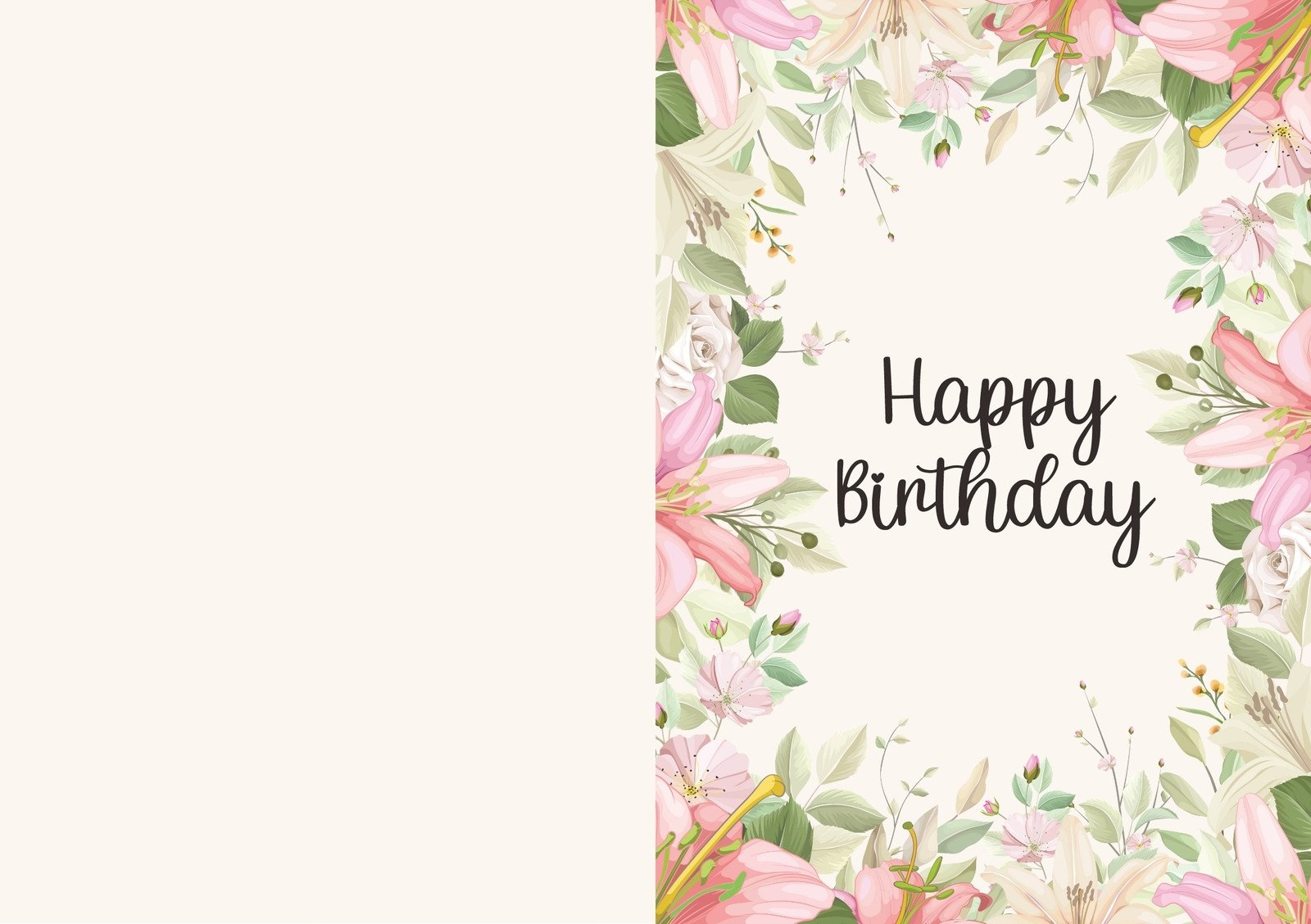 Foldable Free Printable Birthday Cards Free Printable