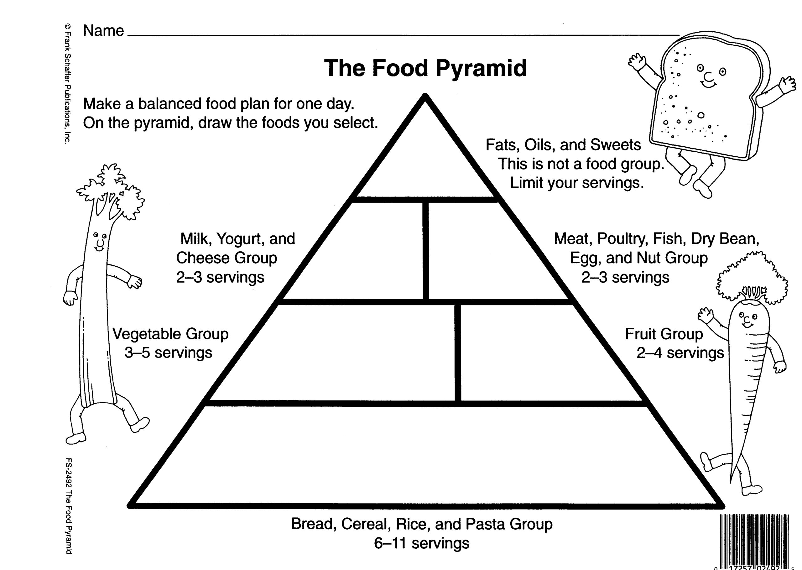 food pyramid printable activities