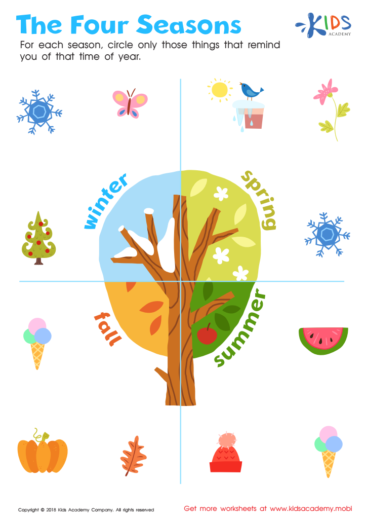 Four Seasons Sorting Activity Free Printable FREE Printables