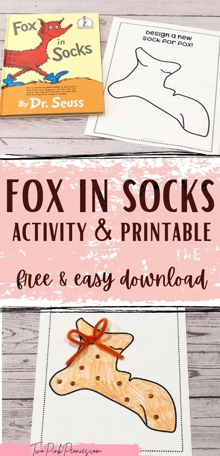 fox in socks activities printables