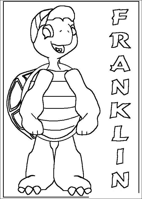 Franklin The Turtle Kids Coloring Pages And Free Colouring Pictures To 