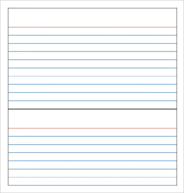 FREE 9 Sample Note Card Templates In PDF PSD Vector EPS