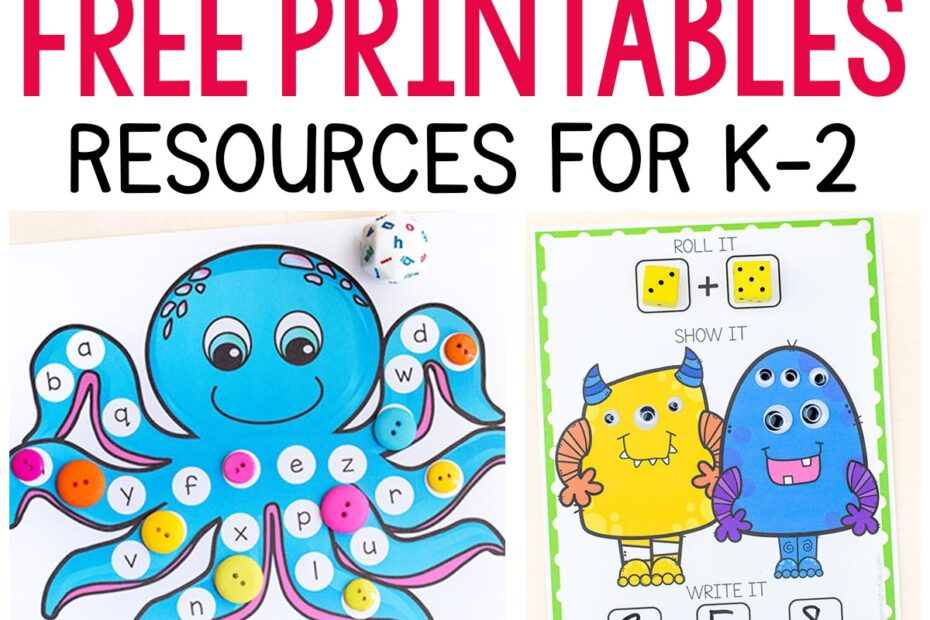 Free Activity Printables For Kids