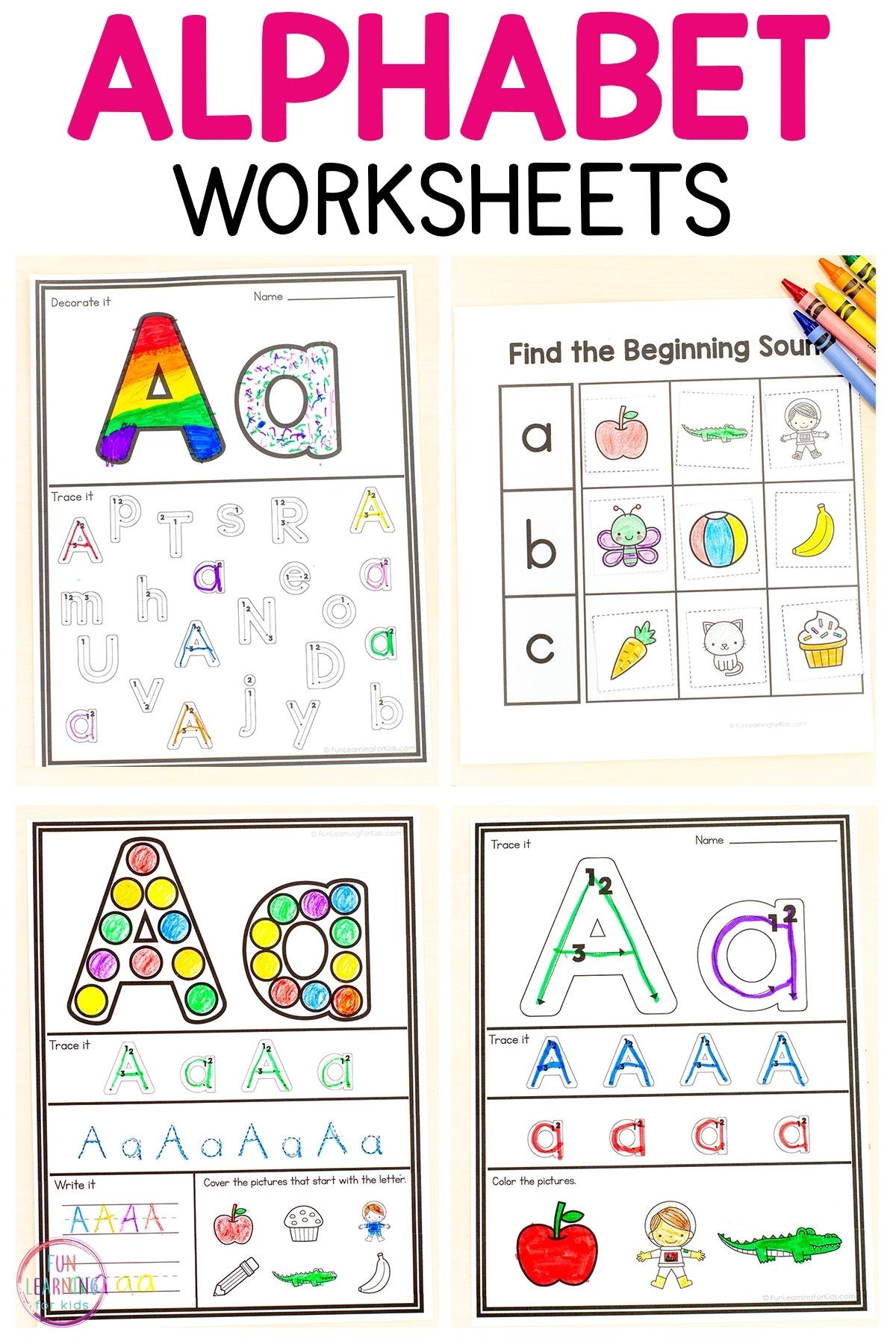 Free Alphabet Printables Worksheets Library