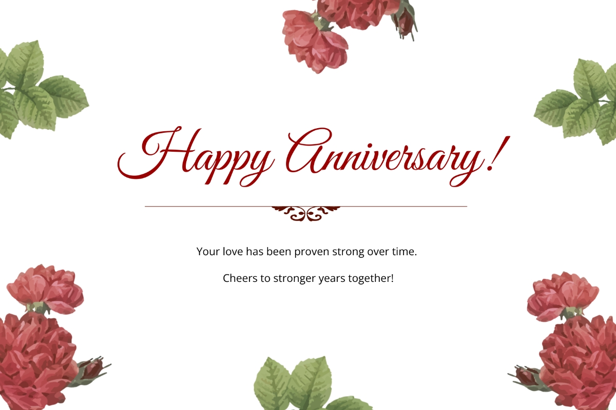 free printable anniversary card list templates