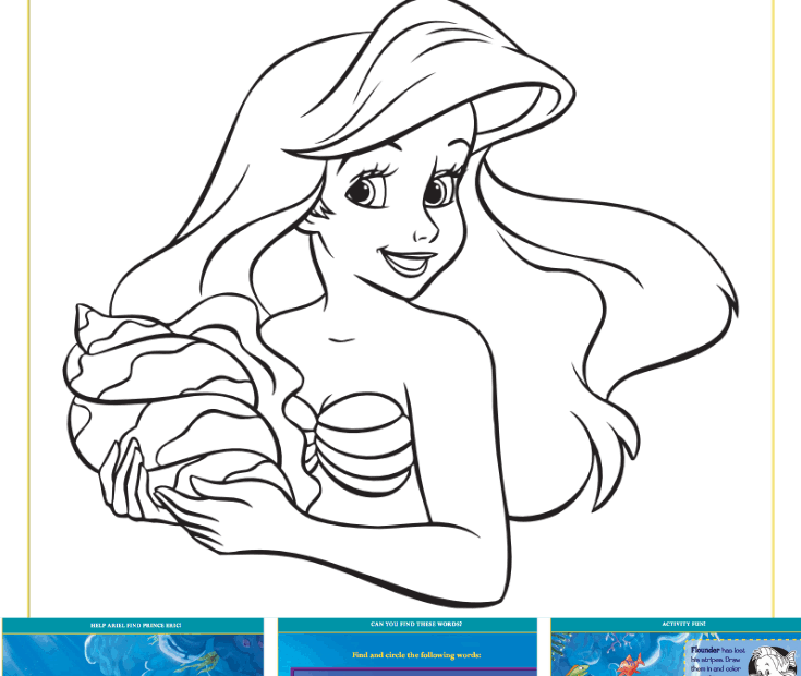 Free Ariel Printables Free Printables Hub