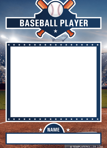 Free Baseball Card Templates Customize Download Print PDF