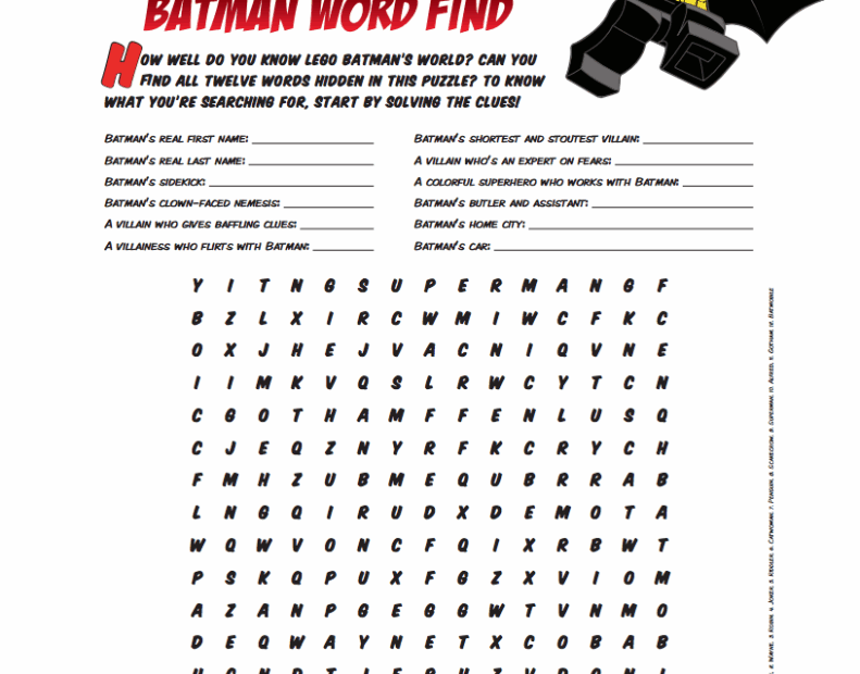 Free Batman Mask And Activity Printables Lego Batman Party Batman