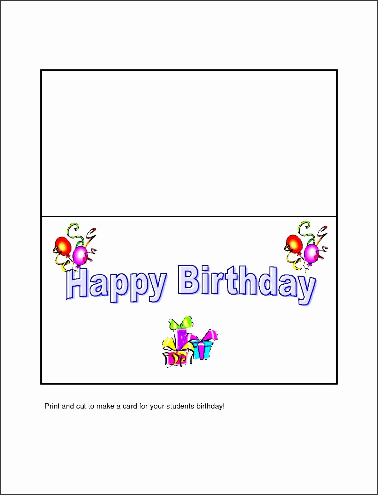 Free Birthday Card Templates For Word