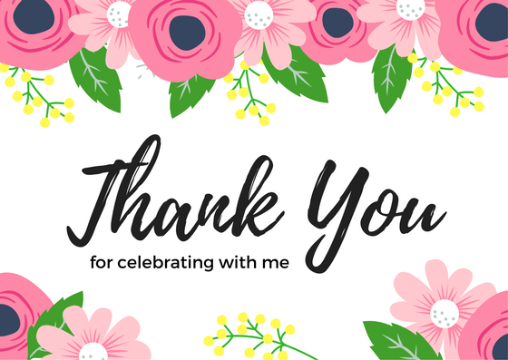 Free Birthday Thank You Card Printables Printable Thank You Cards