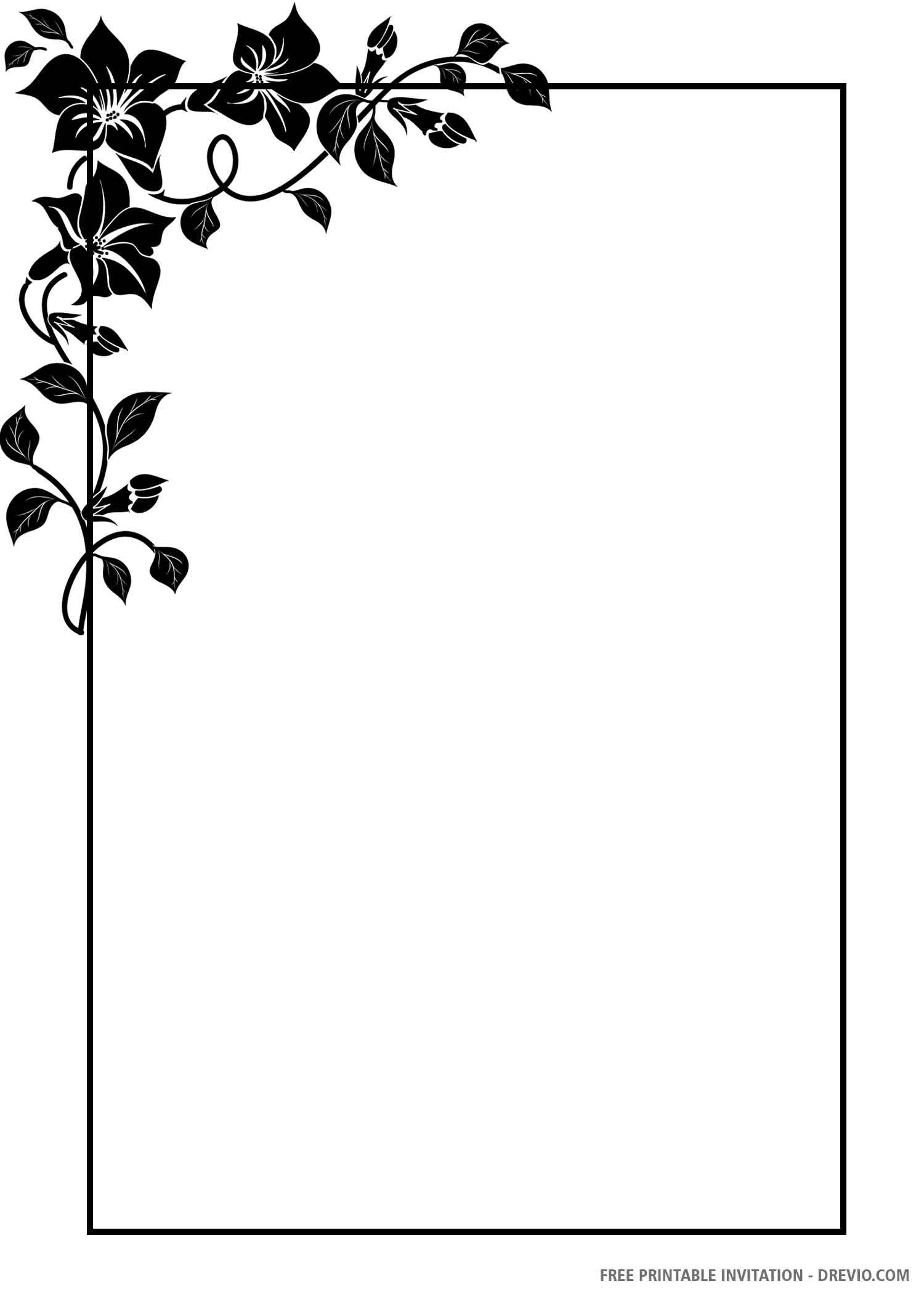free printable card templates black and white