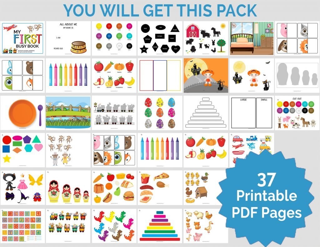 busy book activities printable